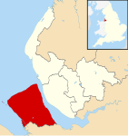 Wirral UK locator map